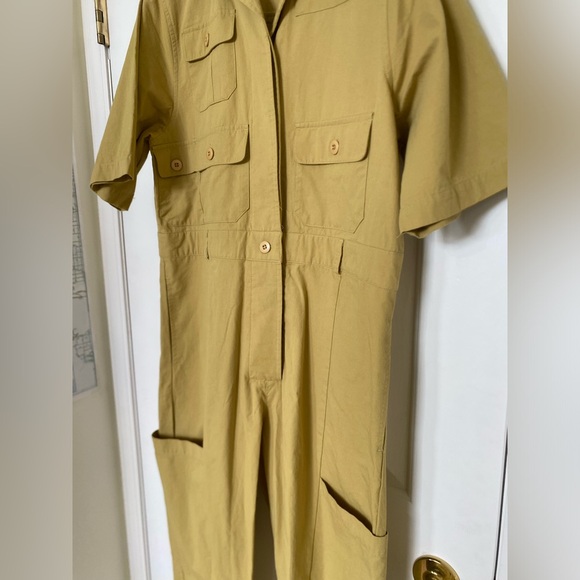 ⭐️ Shades of Grey by Micah Cohen jumpsuit mustard size medium - Picture 4 of 8